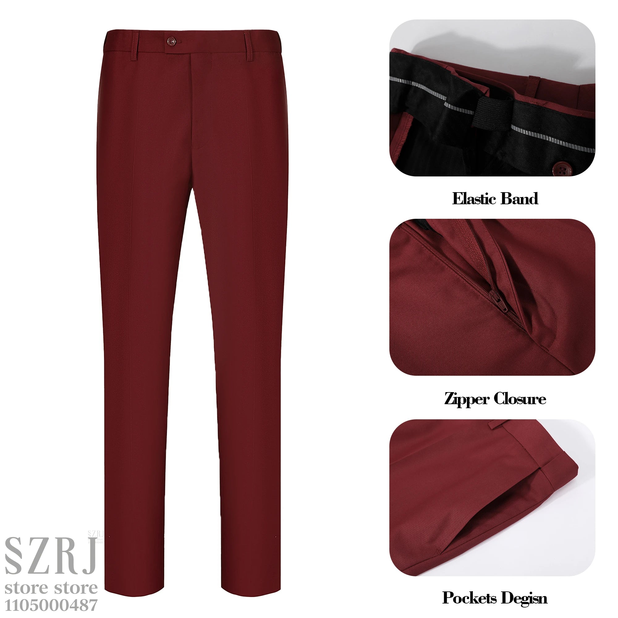 Gentleman Red Tie Suit
